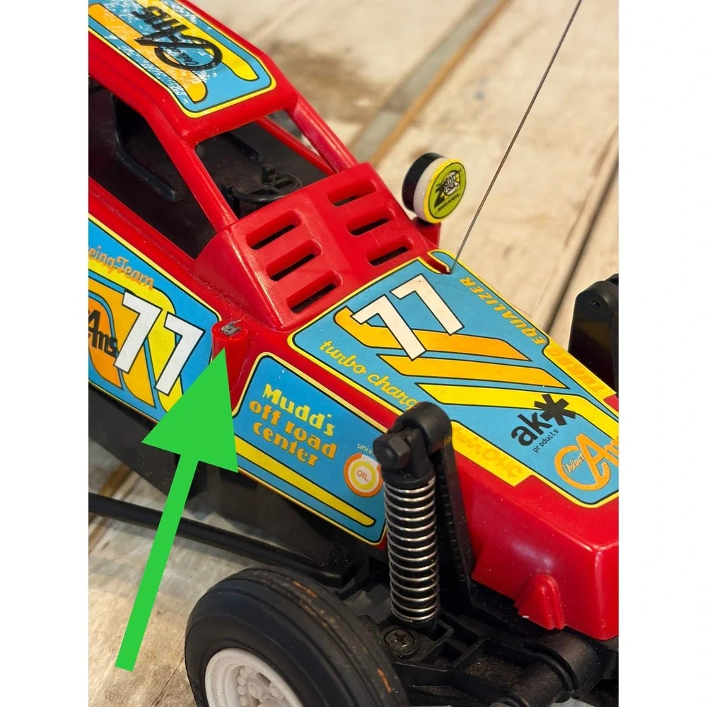 Vintage Acetec Turbo Equalizer RC Buggy Red Off Road Racing Car Made Korea WORKS
